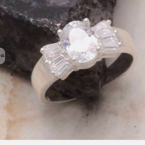 New cz sterling silver ring